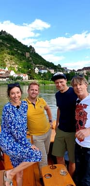 Mit Ursula Strauss und Dominic Heinzl am großen Fluß